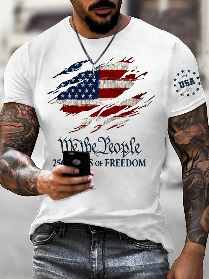 250 Years of Freedom Shirt We The People T-Shirt Independence Day Merch Gift - Tradiviet - Image 4