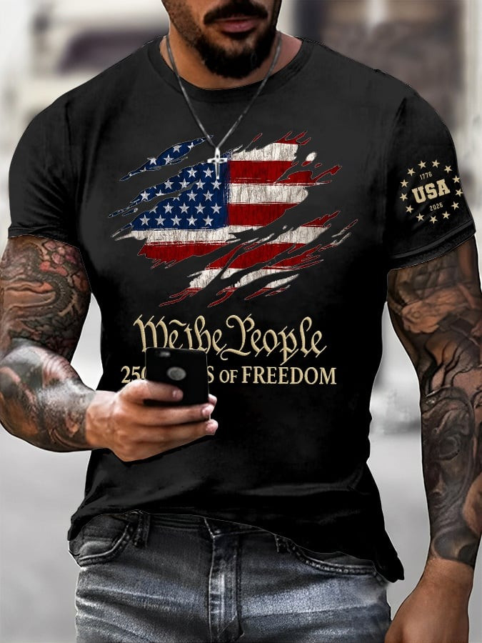 250 Years of Freedom Shirt We The People T-Shirt Independence Day Merch Gift - Tradiviet - Image 5
