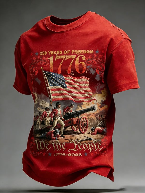 250 Years Of Freedom T-Shirt We The People 1776 2026 Clothing Gift For Husband - Tradiviet - Image 2
