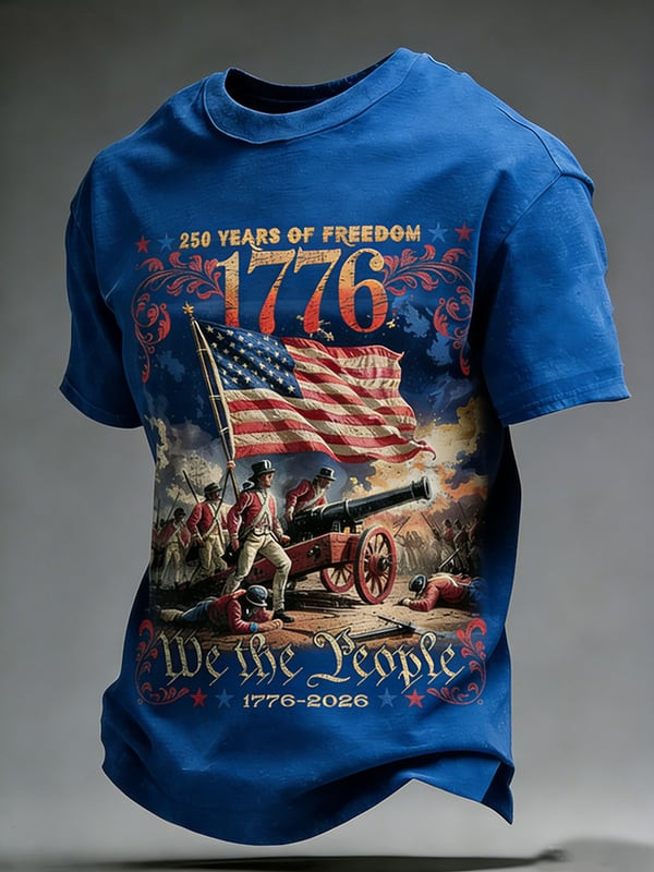 250 Years Of Freedom T-Shirt We The People 1776 2026 Clothing Gift For Husband - Tradiviet - Image 3
