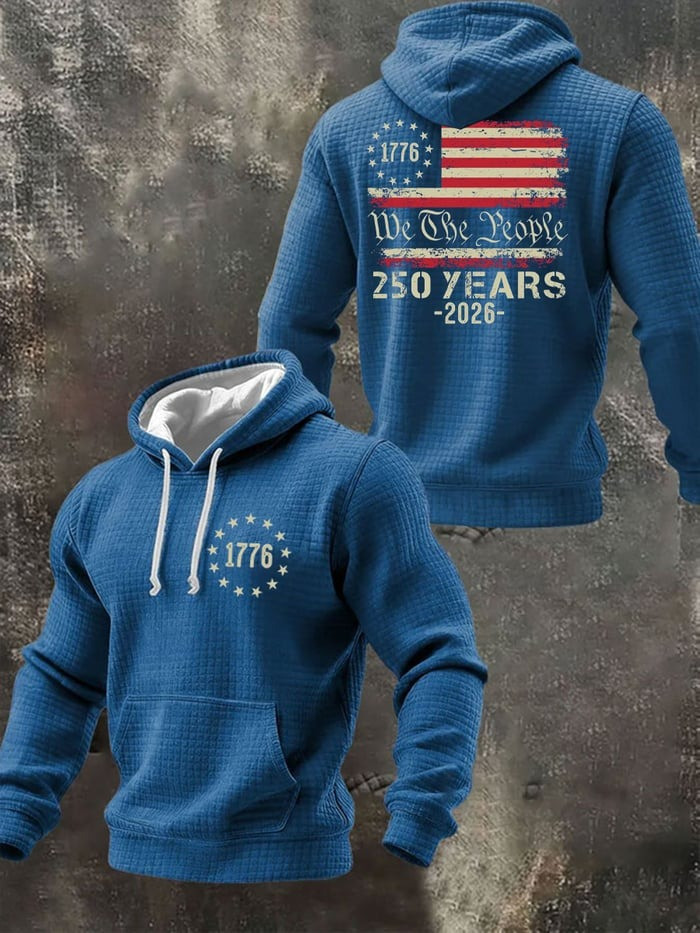 250th America Anniversary Hoodie 1776 2026 We The People Merch Mens Patriotic Gift - Tradiviet - Image 2