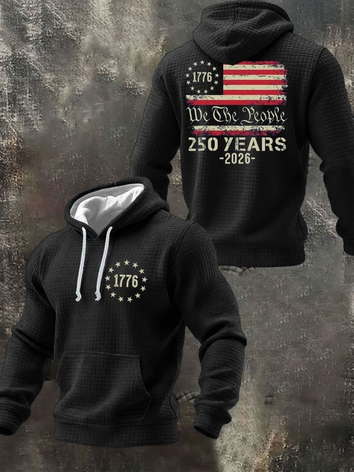 250th America Anniversary Hoodie 1776 2026 We The People Merch Mens Patriotic Gift - Tradiviet