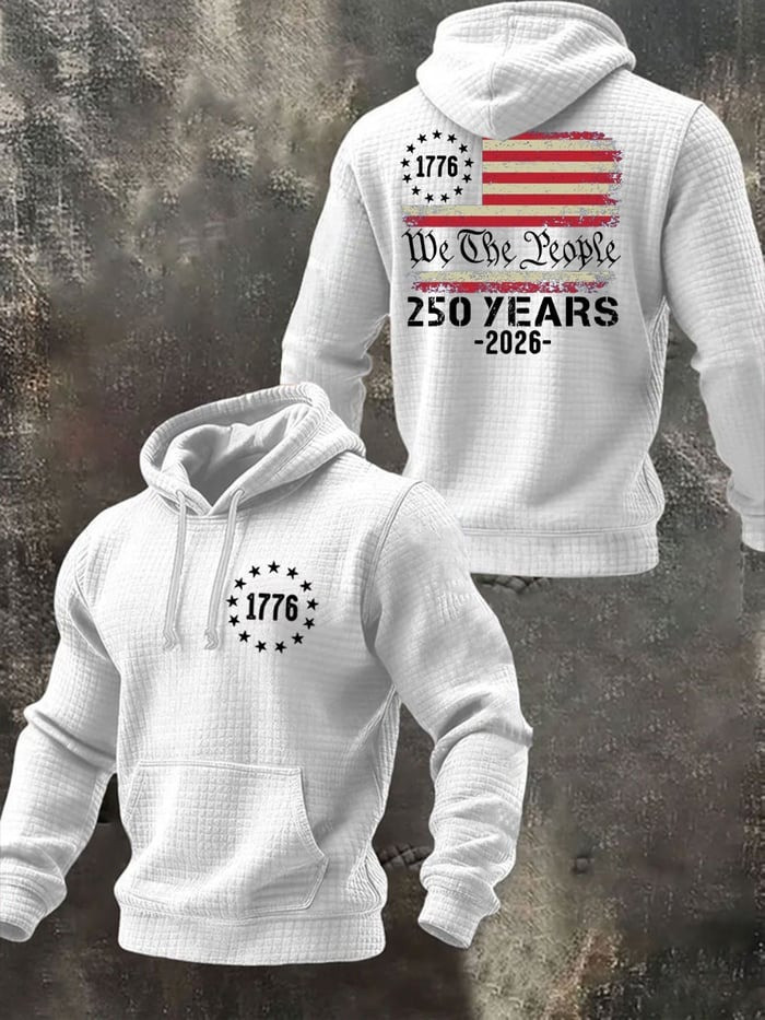 250th America Anniversary Hoodie 1776 2026 We The People Merch Mens Patriotic Gift - Tradiviet - Image 3