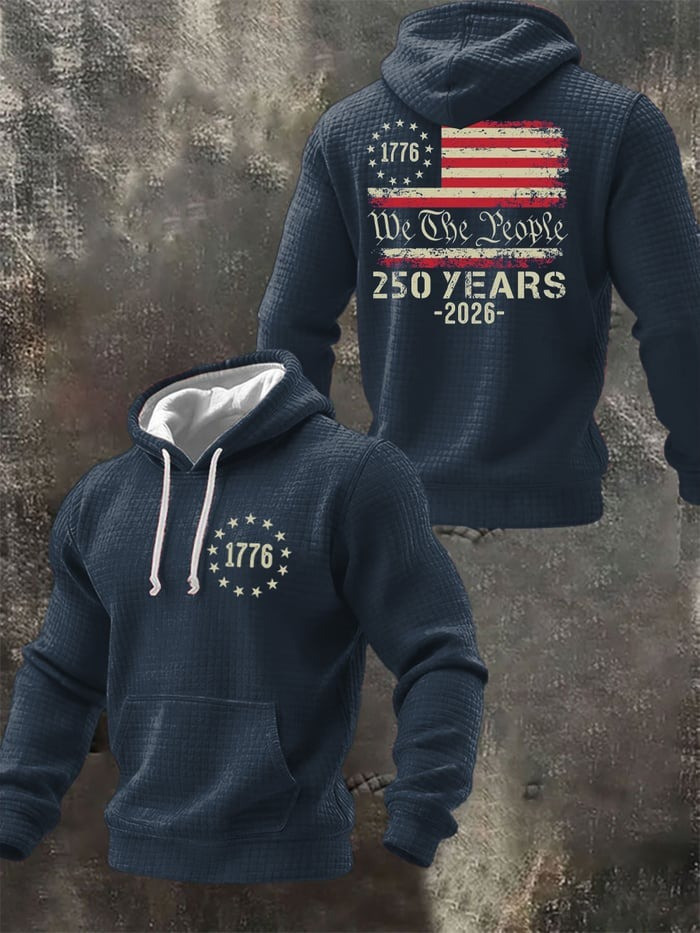 250th America Anniversary Hoodie 1776 2026 We The People Merch Mens Patriotic Gift - Tradiviet - Image 4