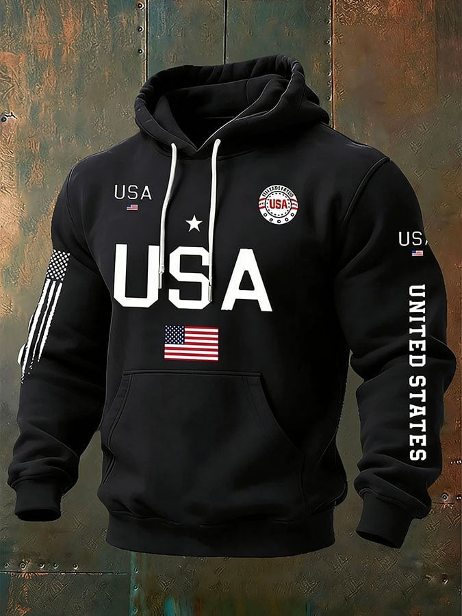 250th Anniversary Merch Hoodie Mens American Pride Clothing Fourth of July Outfit - Tradiviet