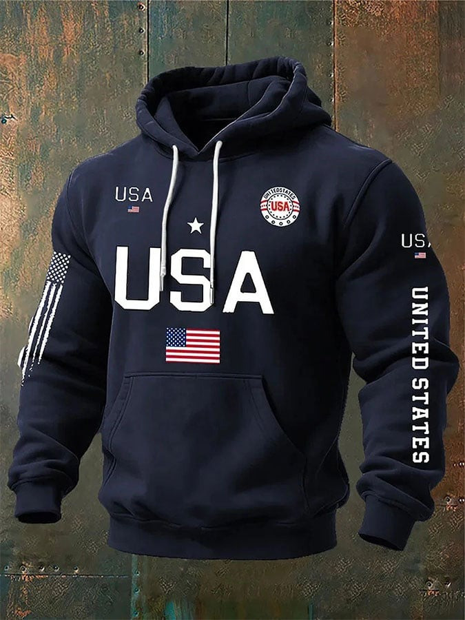 250th Anniversary Merch Hoodie Mens American Pride Clothing Fourth of July Outfit - Tradiviet - Image 2