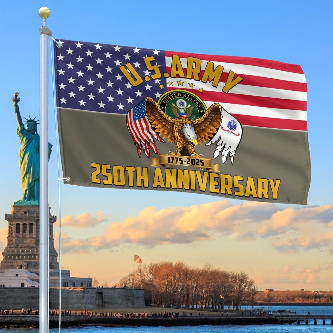 250th Anniversary Of The Army Flag Army Veteran Tribute Present on Father's Day - Tradiviet