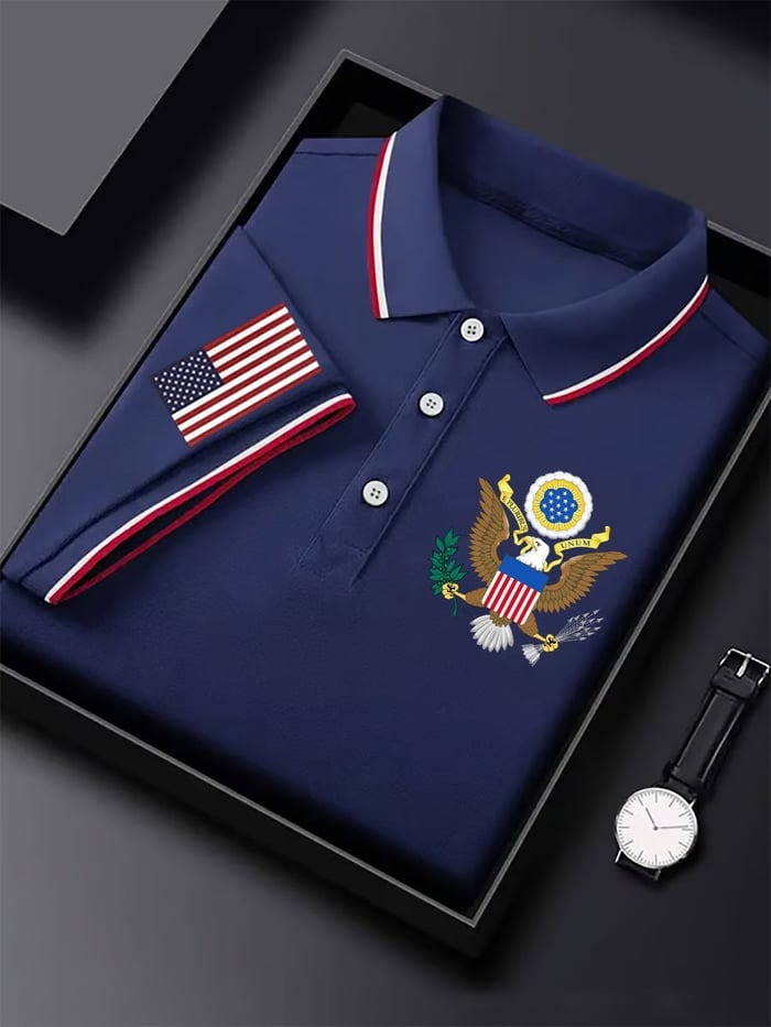 250th Anniversary Of The United States Polo Shirt 1776 2026 Patriotic Gift Mens - Tradiviet - Image 2
