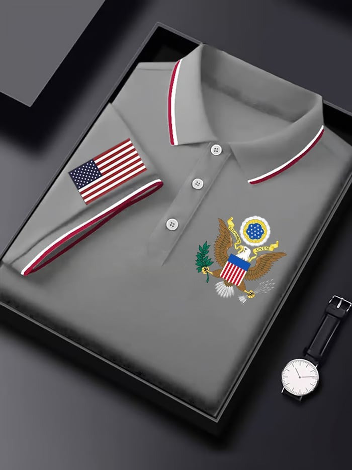 250th Anniversary Of The United States Polo Shirt 1776 2026 Patriotic Gift Mens - Tradiviet - Image 4