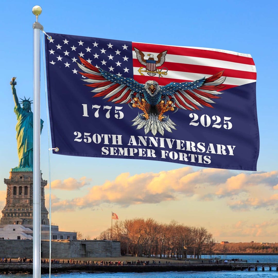 250th Anniversary Of US Navy Flag Tribute Present for Navy Veteran on Father's Day - Tradiviet