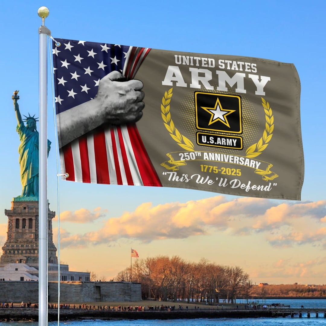 250th Anniversary United States Army Flag Gifts For Army Veteran Patriotic Home Decor - Tradiviet