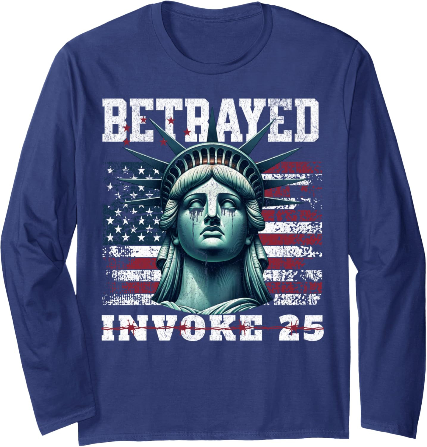 25th Amendment US Constitution Statue Of Liberty Long Sleeve Shirt Subtle FDT Gifts - Tradiviet - Image 2