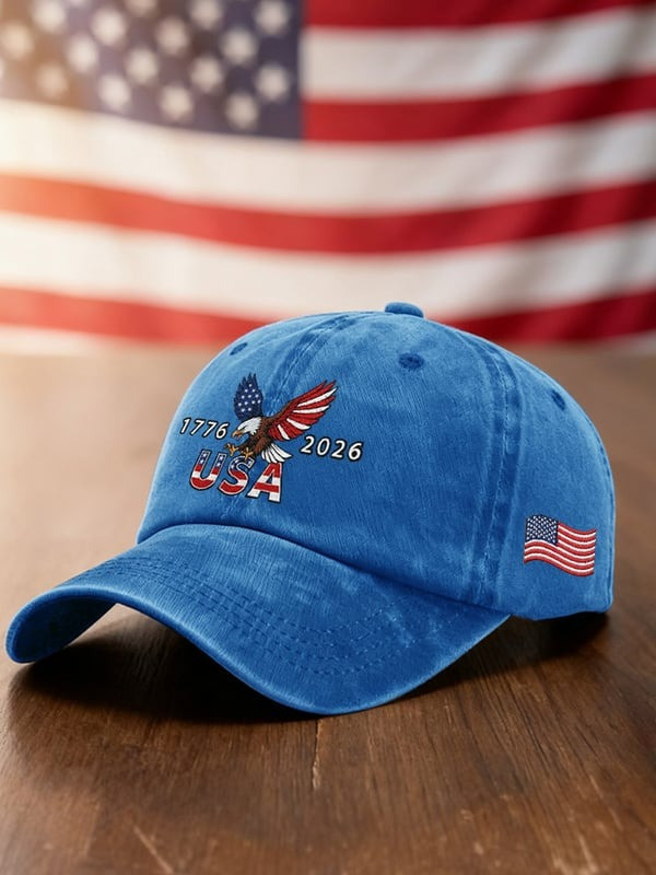 America 1776-2026 Eagle Flag Baseball Cap 250th Independence Anniversary Merch Gifts For Him - Tradiviet - Image 3