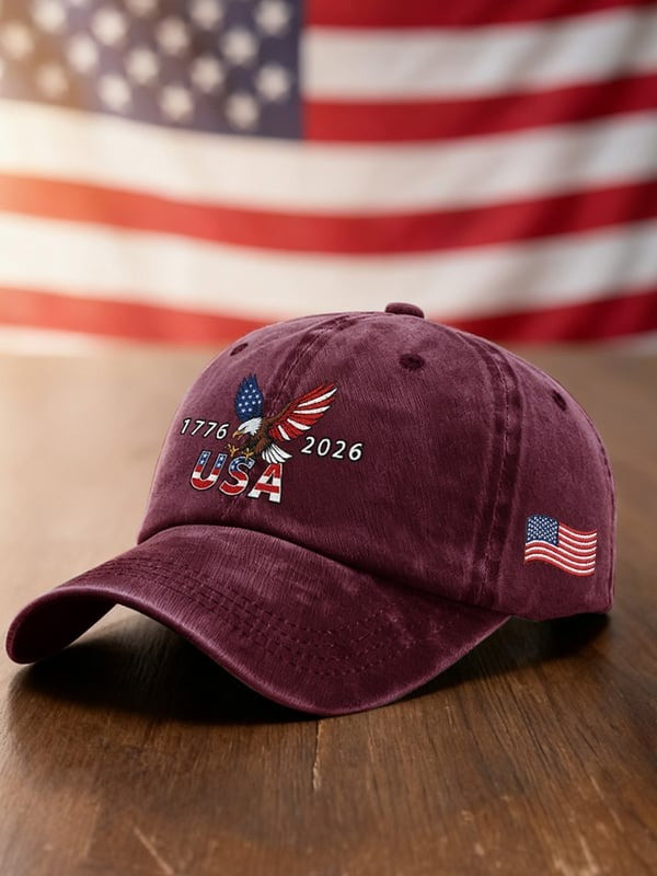 America 1776-2026 Eagle Flag Baseball Cap 250th Independence Anniversary Merch Gifts For Him - Tradiviet - Image 2