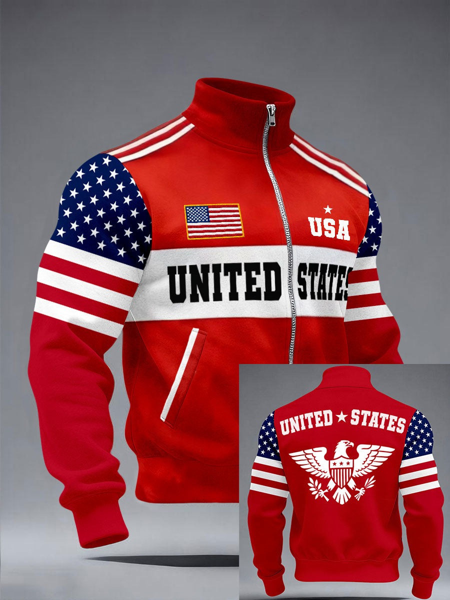 America 1776-2026 Inspired Vintage Polo Shirt US 250th Anniversary Men's Apparel - Tradiviet