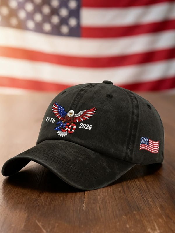 America 250th Anniversary Eagle Baseball Cap 1776-2026 Patriotic USA Vintage Hat Gifts For Her - Tradiviet - Image 2