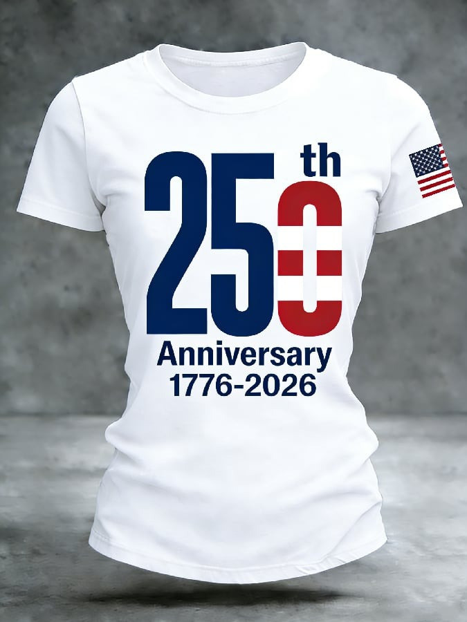 American 250th Anniversary Shirt 1776 2026 American Pride Apparel Gift for Her - Tradiviet - Image 2
