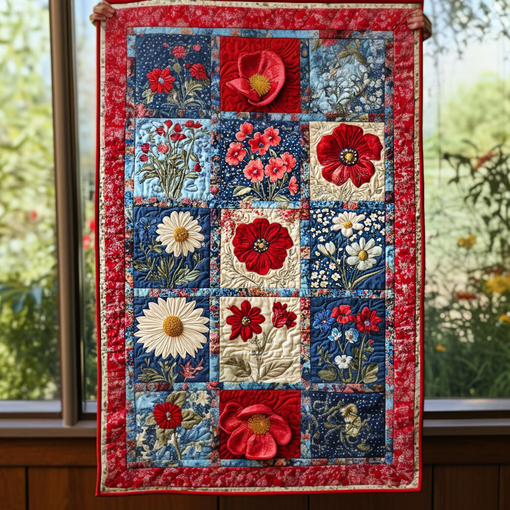 American Patchwork Quilted Table Runner  4th Of July Table Runner Best Independence Day Gifts