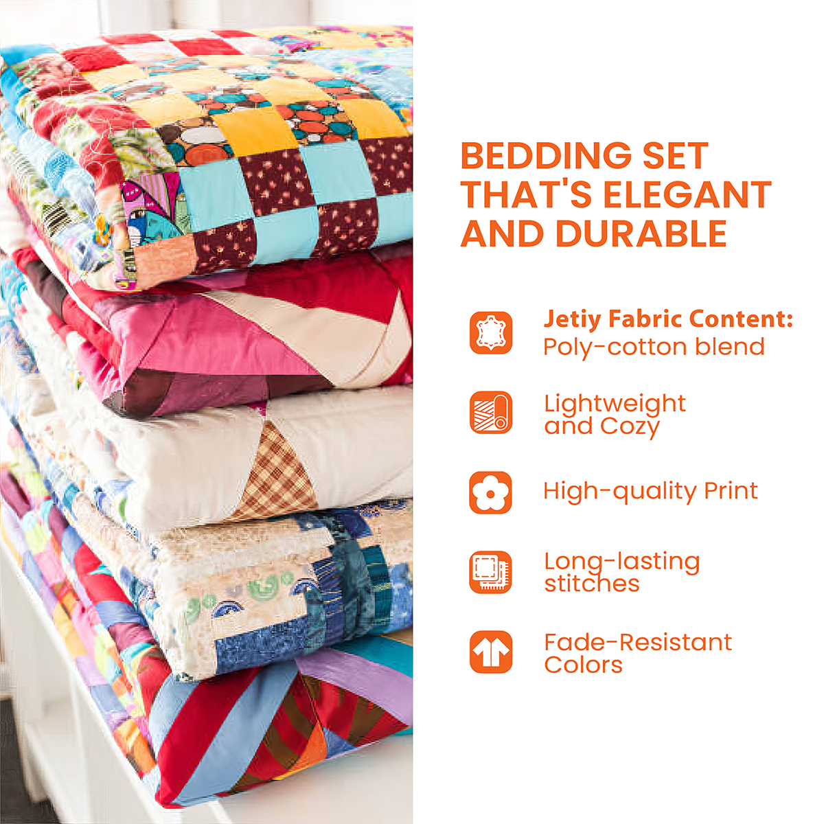 American Spirit Chickens  Quilted Bedding Set 4Th Of July Gifts For Coworkers - Image 2