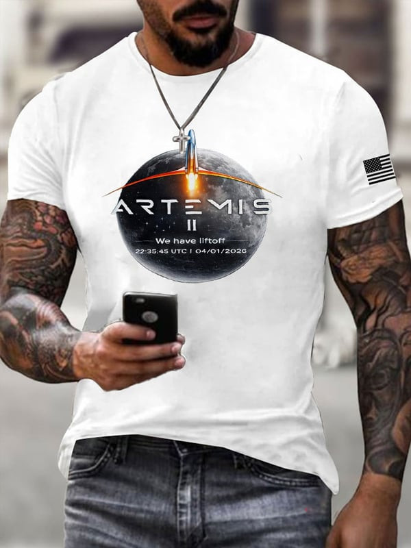 Artemis II Mission T-Shirt NASA Moon Mission 2026 Tee Gift For Him - Tradiviet - Image 2