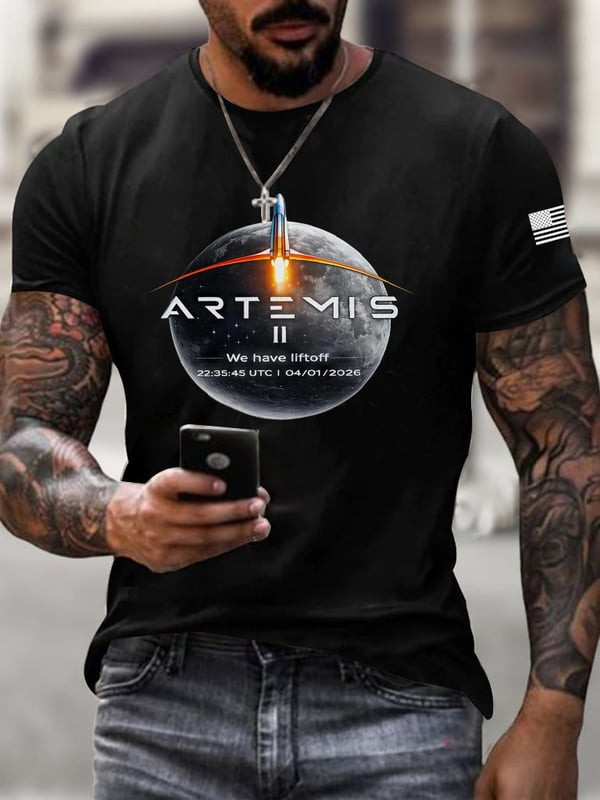 Artemis II Mission T-Shirt NASA Moon Mission 2026 Tee Gift For Him - Tradiviet