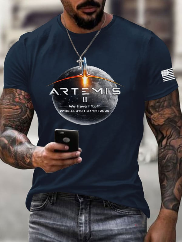 Artemis II Mission T-Shirt NASA Moon Mission 2026 Tee Gift For Him - Tradiviet - Image 3