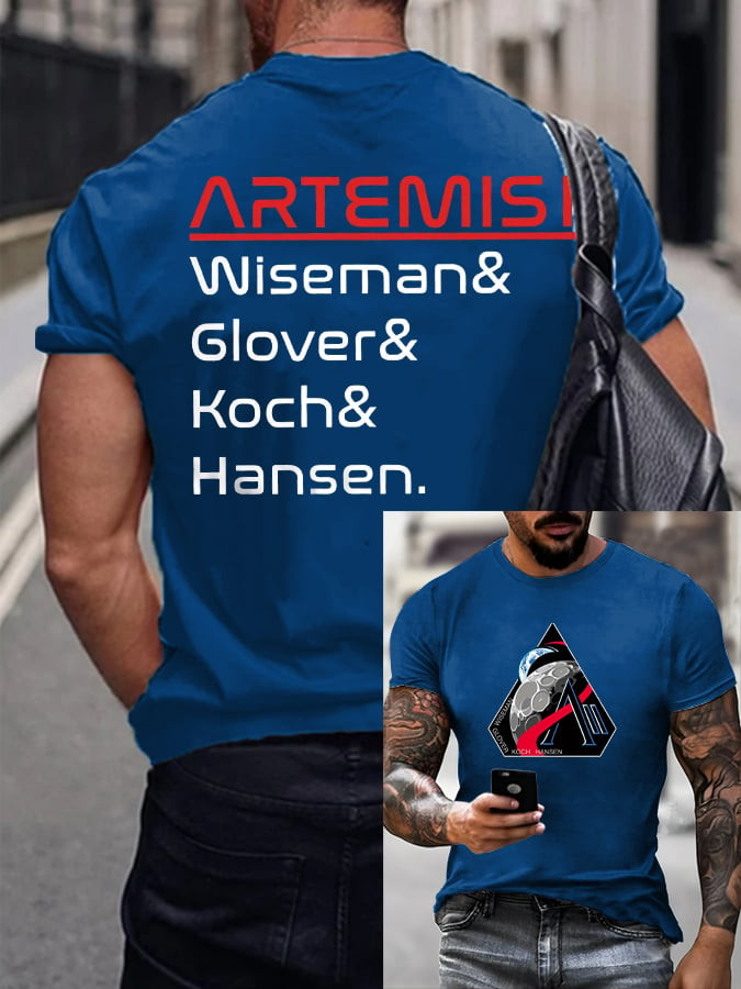 Artemis II NASA Mission T-Shirt Wiseman Glover Koch Hansen Shirt Gift For Galaxy Dreamer - Tradiviet - Image 2