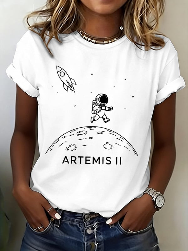 Artemis II T-Shirt Mission To The Moon Clothing Gift For Science Teacher - Tradiviet - Image 2