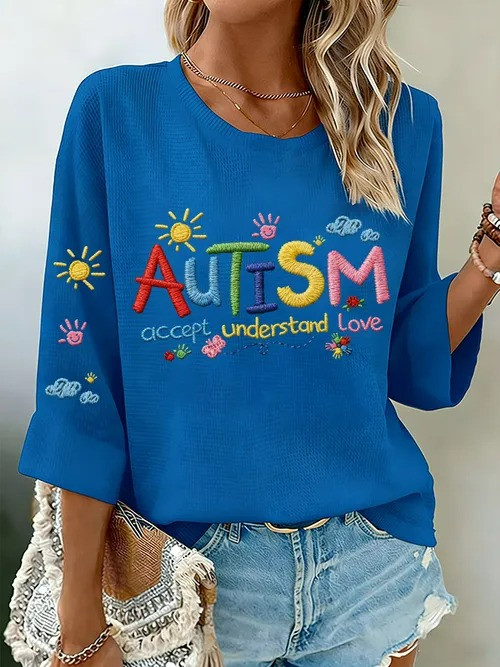 Autism Always Long Sleeve Shirt Accept Understand Love Clothing Gift For Celebrate Autism - Tradiviet - Image 3