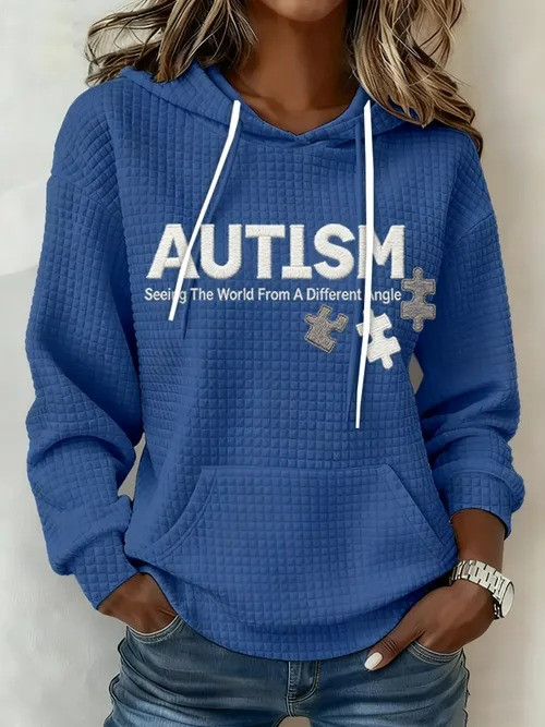 Autism Hoodie Seeing The World From A Different Angle Pullover Gift For Women - Tradiviet - Image 3