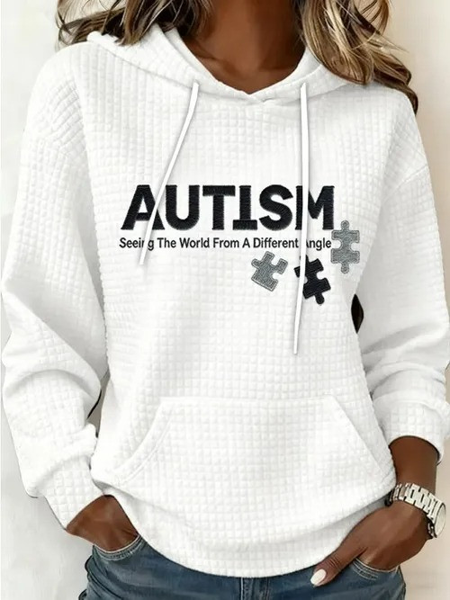 Autism Hoodie Seeing The World From A Different Angle Pullover Gift For Women - Tradiviet - Image 2
