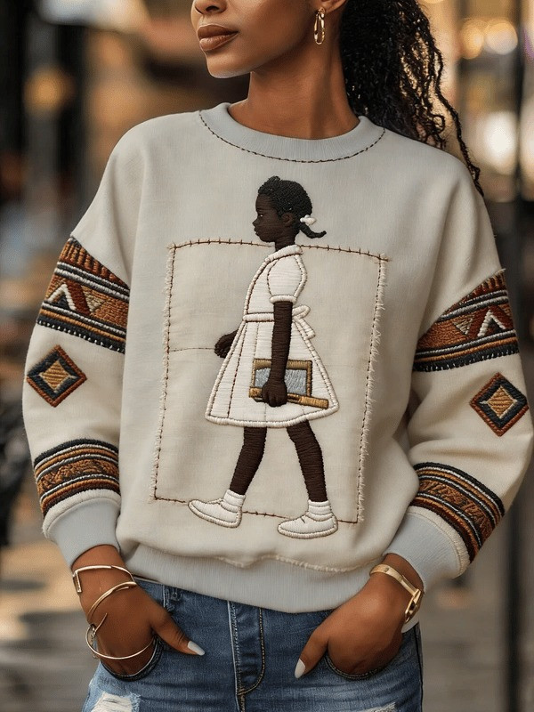 Black History Girl Sweatshirt Inspirational Empowerment Crewneck Gifts For Women - Tradiviet