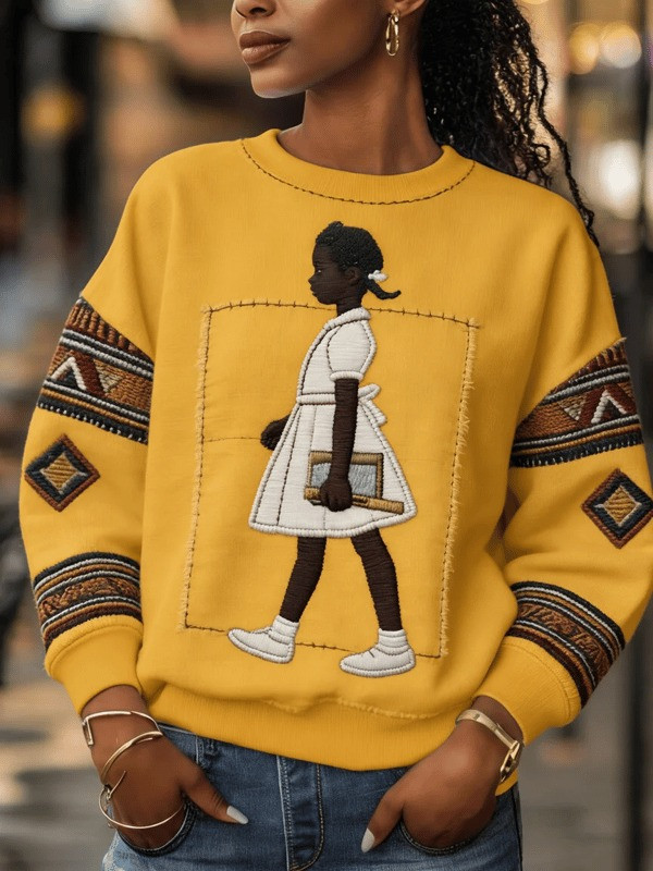 Black History Girl Sweatshirt Inspirational Empowerment Crewneck Gifts For Women - Tradiviet - Image 2
