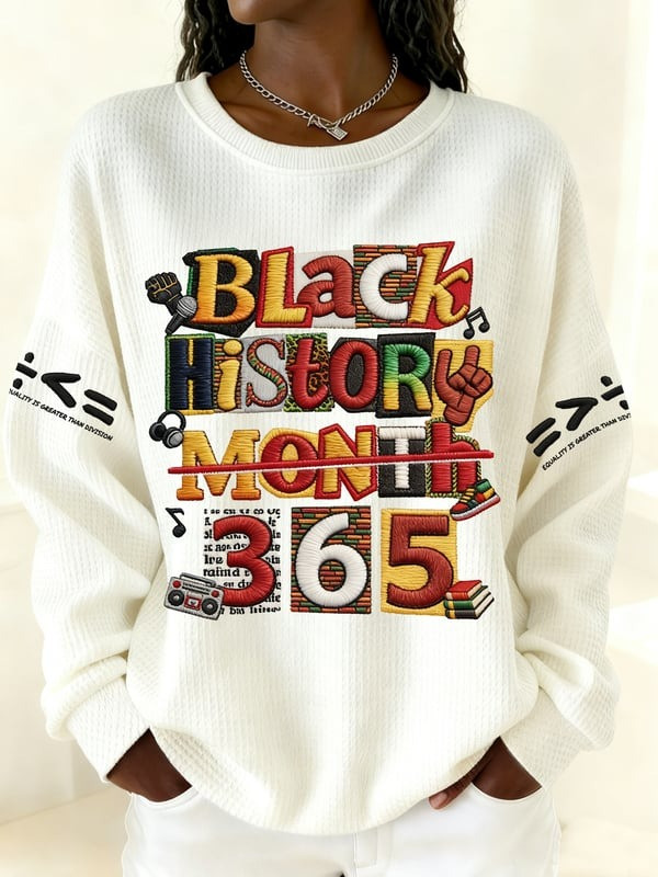 Black History Month 365 Sweatshirt African American Culture Clothing Gift For Her - Tradiviet - Image 3