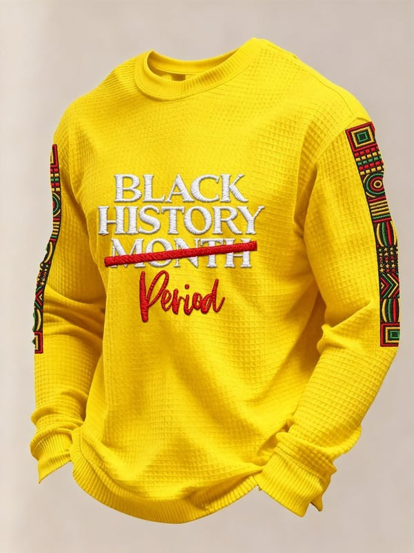 Black History Period Long Sleeve Shirt Black History Month Cultural Statement Gift For Her - Tradiviet - Image 4