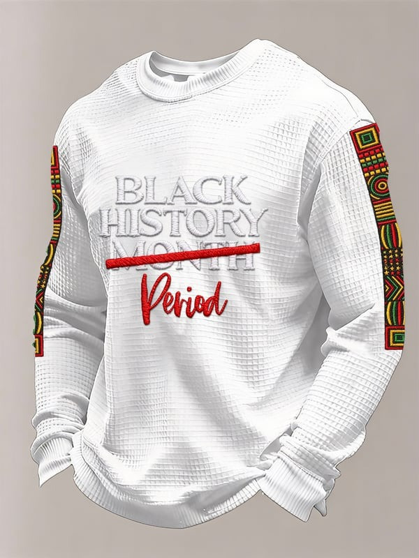 Black History Period Long Sleeve Shirt Black History Month Cultural Statement Gift For Her - Tradiviet - Image 2