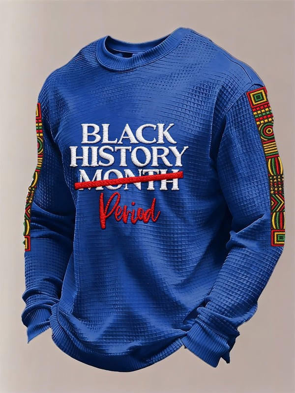 Black History Period Long Sleeve Shirt Black History Month Cultural Statement Gift For Her - Tradiviet - Image 5