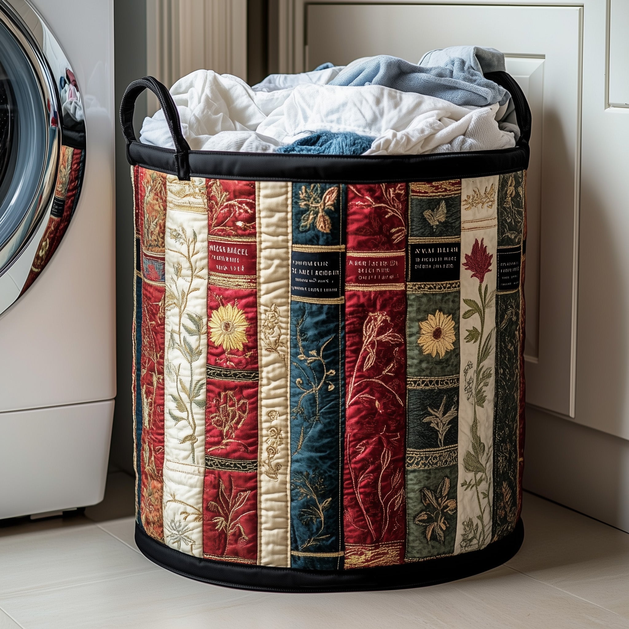 Books Quilted Laundry Basket Aesthetic Storage Baskets Gift Ideas For Sister In Law - Tradiviet