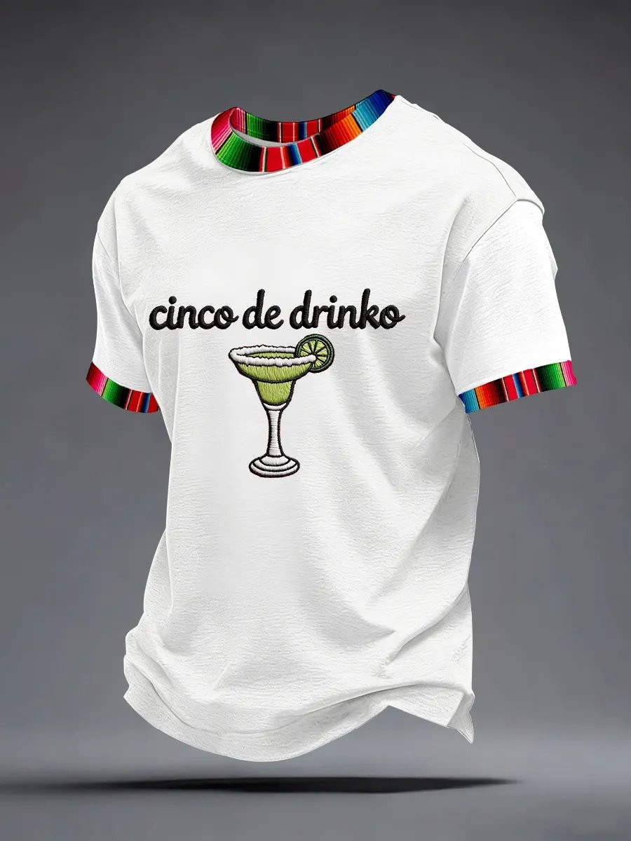 Cinco De Drinko Bitchachos T-Shirt Mexican Fiesta Party Clothes Gift For Him - Image 3