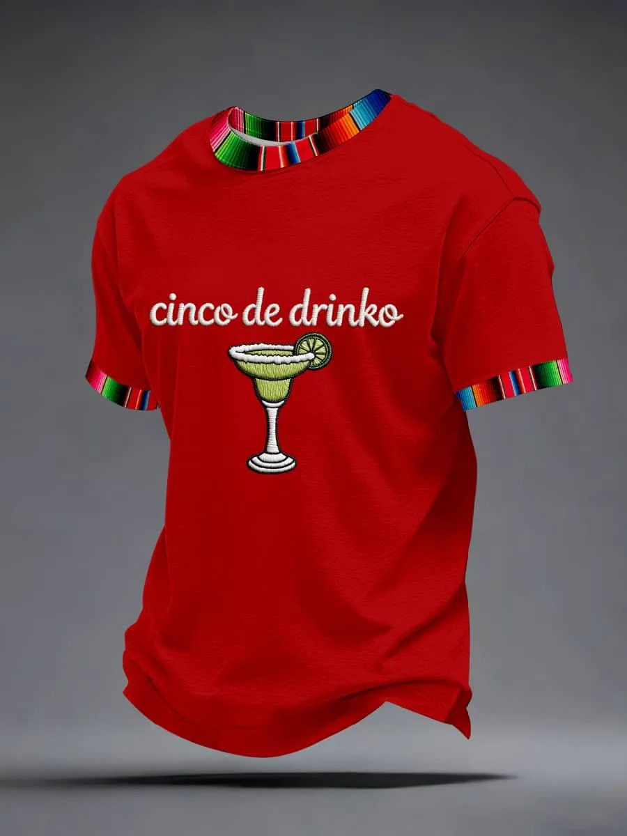 Cinco De Drinko Bitchachos T-Shirt Mexican Fiesta Party Clothes Gift For Him - Image 2