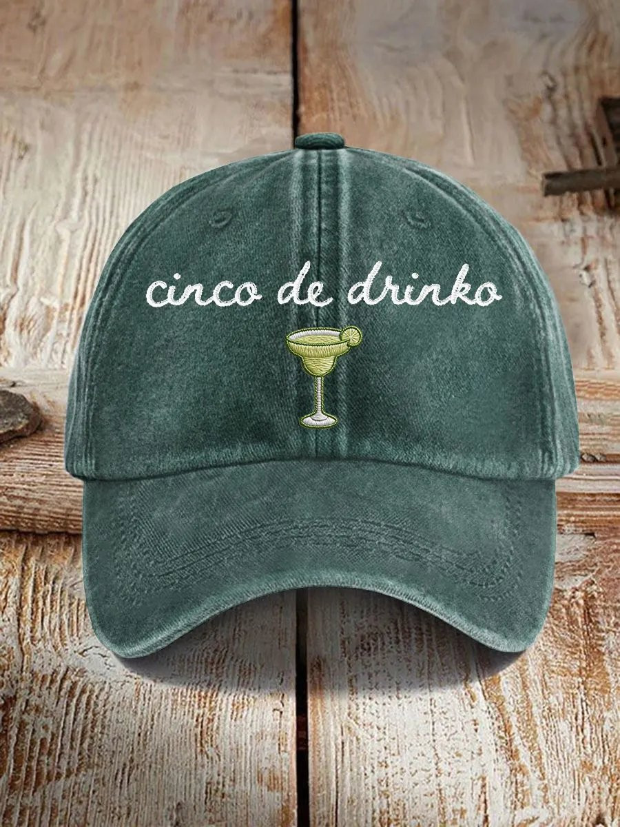 Cinco De Drinko Hat Mexican Fiesta Party Baseball Cap Viva La Fiesta Gifts - Image 2