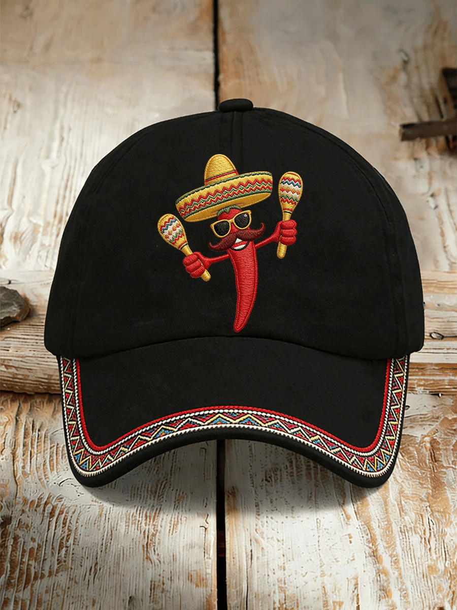Cinco De Mayo Hat Chili Mexican Fiesta Baseball Cap Gift For Mexico Lover - Image 2