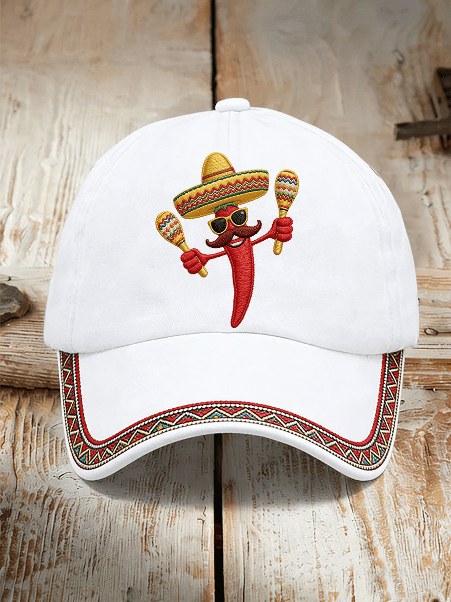 Cinco De Mayo Hat Chili Mexican Fiesta Baseball Cap Gift For Mexico Lover - Image 3