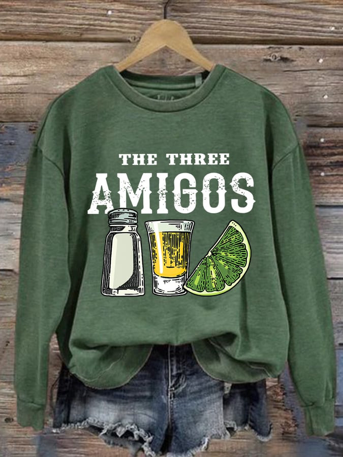 Cinco De Mayo Long Sleeve Shirt The Three Amigos Apparel Mexican Pride Gifts