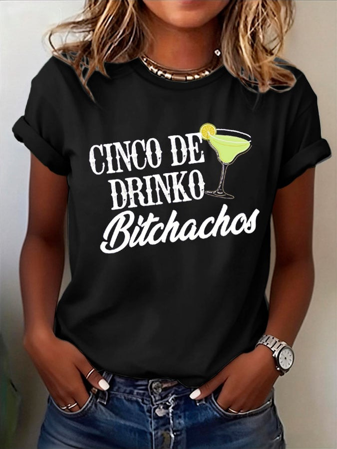 Cinco De Mayo Shirt Cinco De Drinko Bitchachos Clothing Mexican Fiesta Party Gifts - Image 2