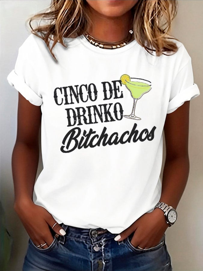 Cinco De Mayo Shirt Cinco De Drinko Bitchachos Clothing Mexican Fiesta Party Gifts