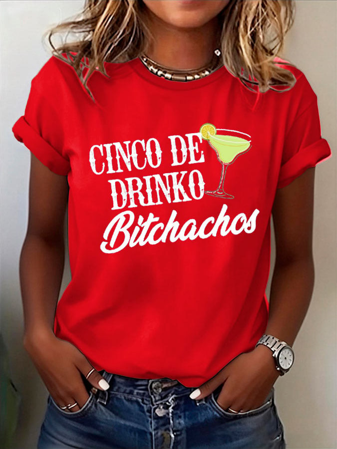 Cinco De Mayo Shirt Cinco De Drinko Bitchachos Clothing Mexican Fiesta Party Gifts - Image 3