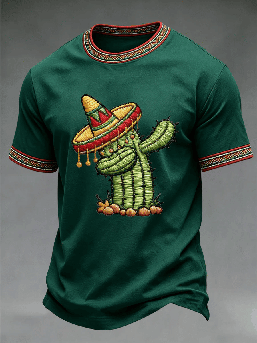 Cinco De Mayo Shirt Funny Dancing Cactus Apparel Gift For Mexico Fans - Image 2