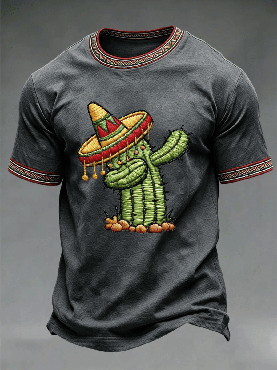 Cinco De Mayo Shirt Funny Dancing Cactus Apparel Gift For Mexico Fans - Image 5