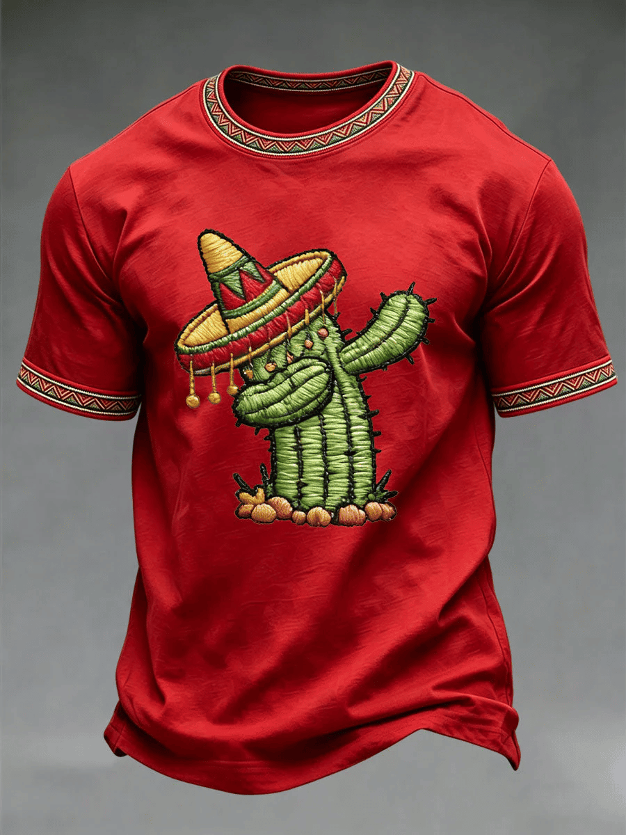 Cinco De Mayo Shirt Funny Dancing Cactus Apparel Gift For Mexico Fans - Image 4